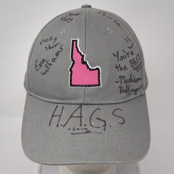 Idaho Stampede St. Luke's MSTI Strapback Baseball Cap Gray One Size Signed - Picture 2 of 9